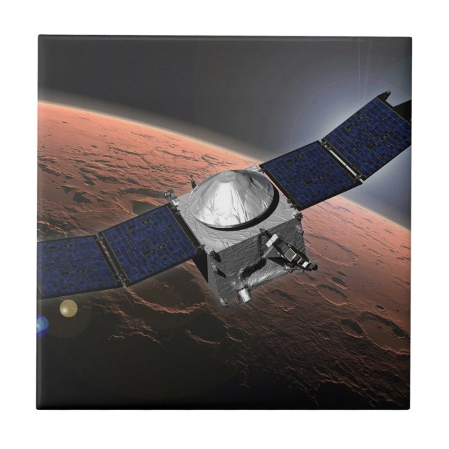 Mars Atmosphere And Volatile Evolution Mission. Ceramic Tile (Front)