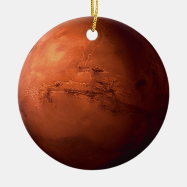Mars Ceramic Tree Decoration (Front)