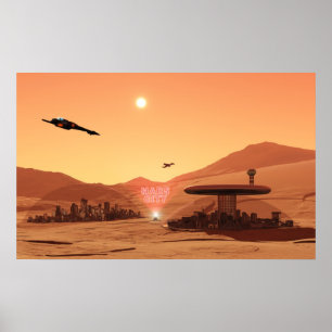 Mars City Poster