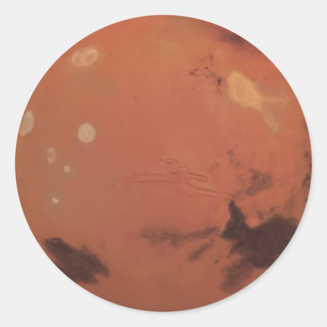 Mars Classic Round Sticker (Front)