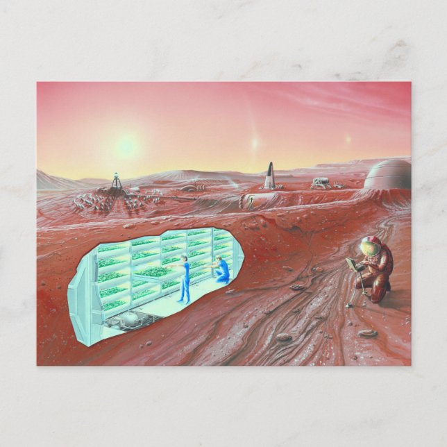 Mars colony postcard (Front)