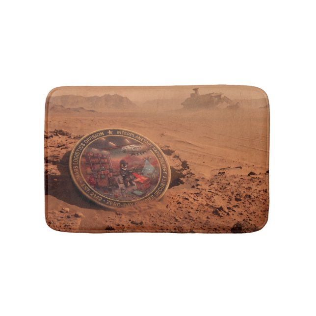 Mars Division Sci‑Fi  Bath Mat (Front)
