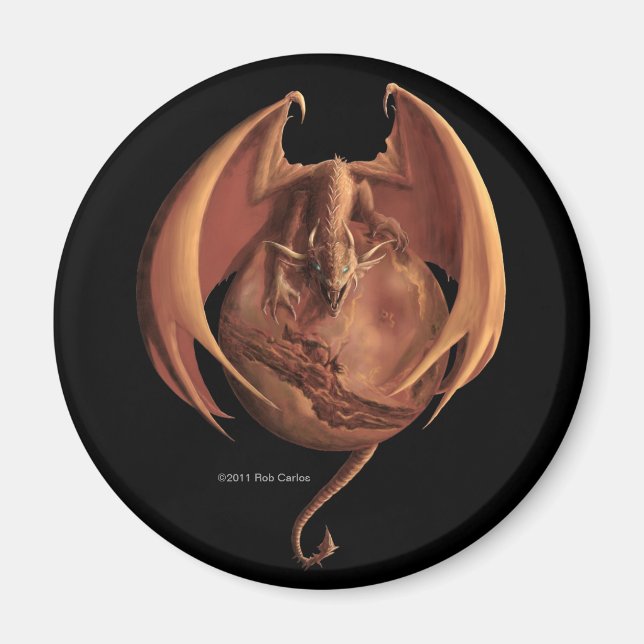Mars Dragon Magnet (Front)