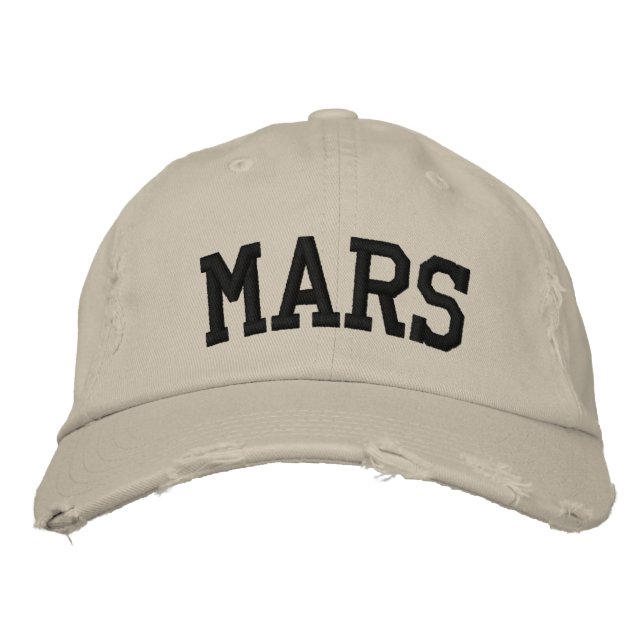 Mars Embroidered Hat (Front)