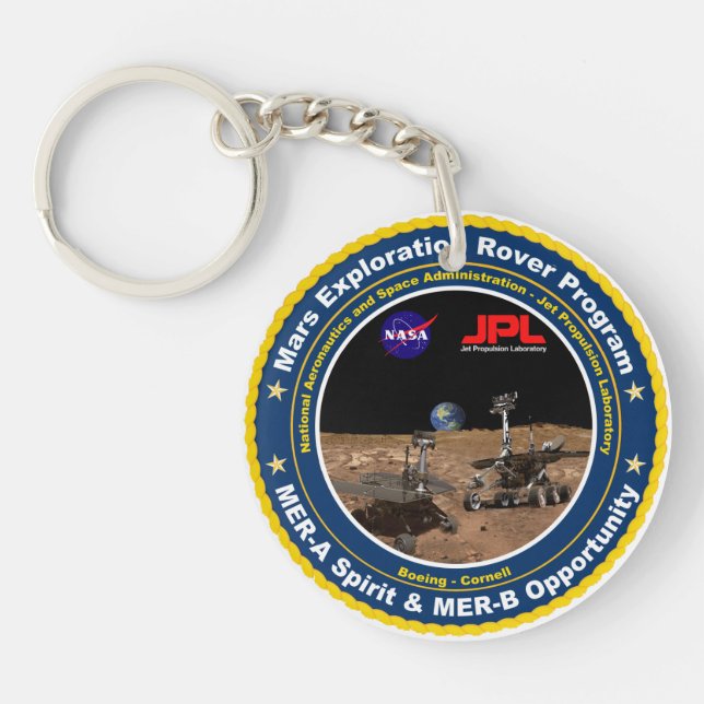 Mars Exploration Rovers: Spirit & Opportunity Key Ring (Front)