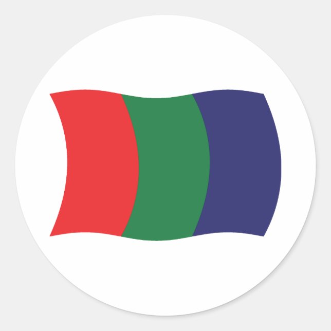 Mars Flag Sticker (Front)