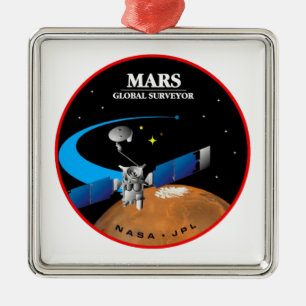 Mars Global Surveyor Metal Ornament