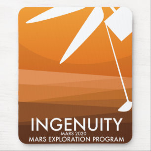 Mars Helicopter Ingenuity space art Mouse Pad