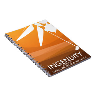 Mars Helicopter Ingenuity space art Notebook