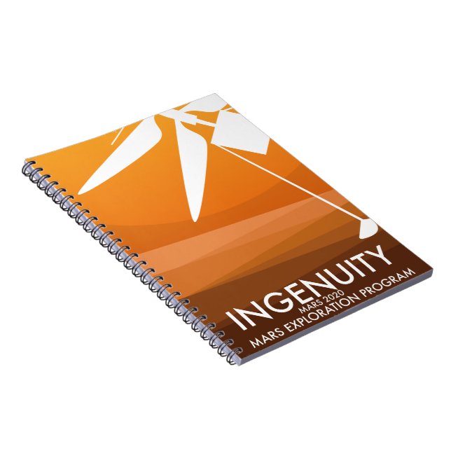 Mars Helicopter Ingenuity space art Notebook (Right Side)