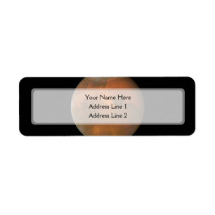 Mars (Hubble Telescope) Return Address Label
