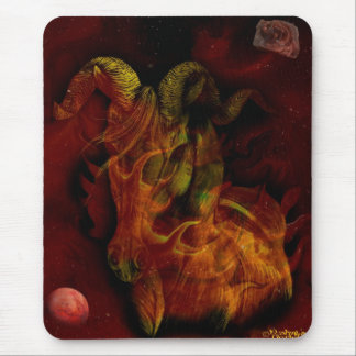 Mars in Aries Mouse Pad