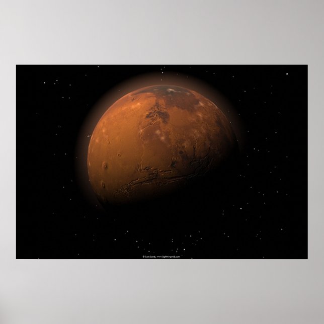 Mars in Partial Shadow Poster (Front)