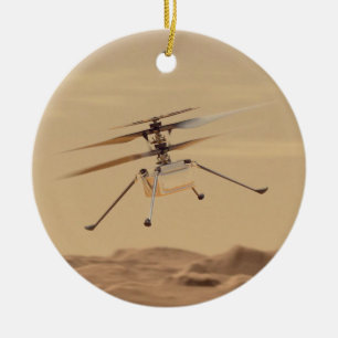 Mars Ingenuity Helicopter Flight Ceramic Ornament