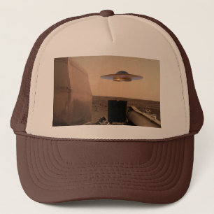 Mars InSight Alien UFO Saucer Encounter Trucker Hat