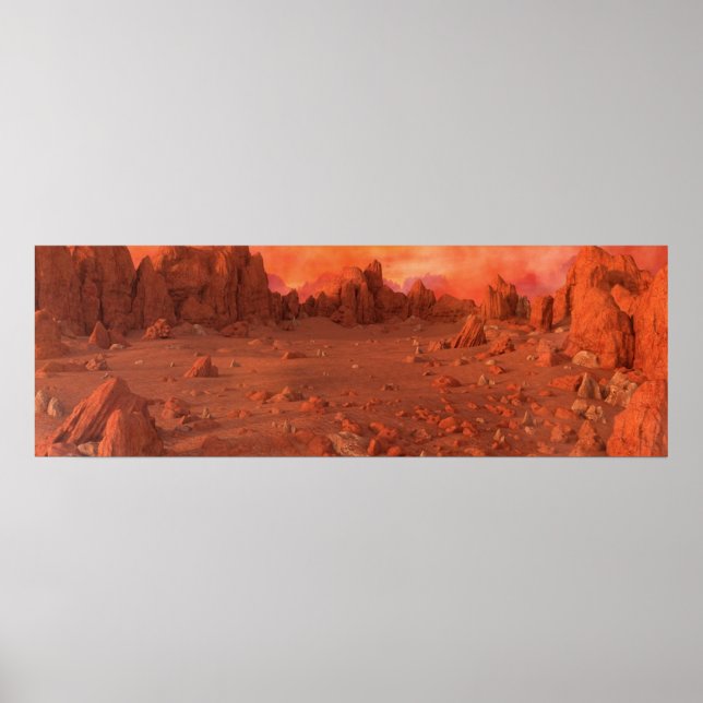 Mars Landscape Poster (Front)