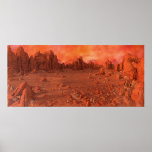 Mars Landscape Poster
