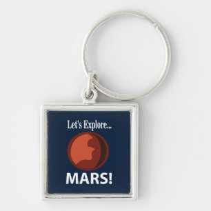 Mars Let's Explore Mars Key Ring