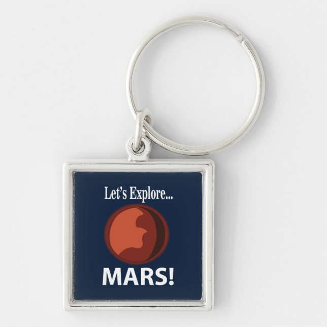 Mars Let's Explore Mars Key Ring (Front)
