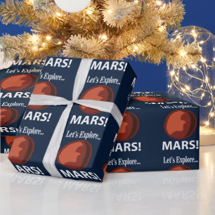 Mars Let's Explore Mars Wrapping Paper