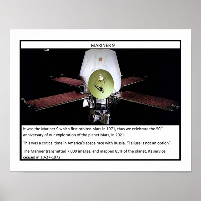 Mars Mariner 9 Poster (Front)