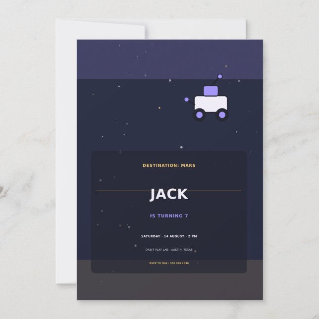 Mars Mission Invitation (Front)