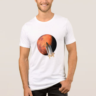 Mars Mission Rocket T-Shirt – Space Exploration  Tri-Blend Shirt