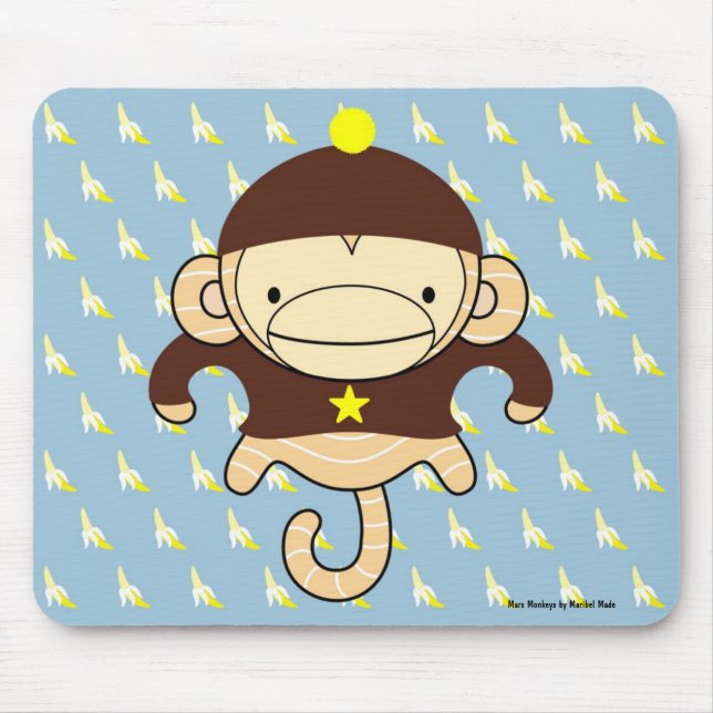 Mars Monkey Bananas Mousepad - FRANKIE (Front)