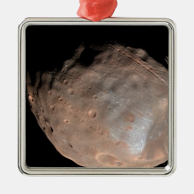 Mars moon Phobos 2 Metal Tree Decoration (Front)