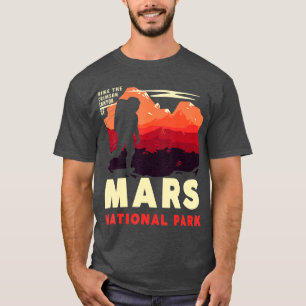 Mars National Park Vintage Mars Space Explorer  T-Shirt