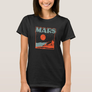 Mars National Park Vintage Parks Poster Style Sci T-Shirt