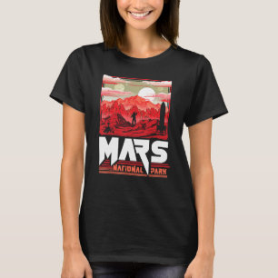 Mars National Park Vintage Sci-Fi Martian Explorat T-Shirt