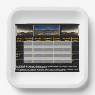 Mars: Nights On display Paper Plate