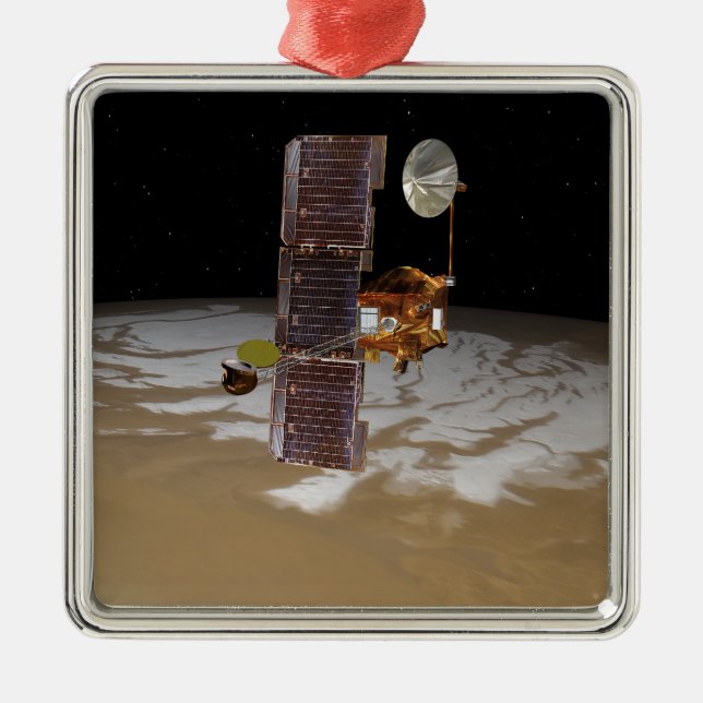 Mars Odyssey spacecraft Metal Tree Decoration (Front)