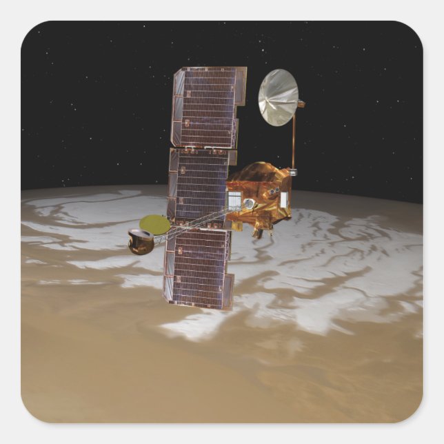 Mars Odyssey spacecraft Square Sticker (Front)