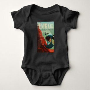Mars Olympus Mons Highest Volcano Solar System Baby Bodysuit