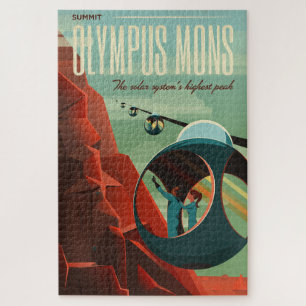 Mars Olympus Mons Highest Volcano Solar System Jigsaw Puzzle