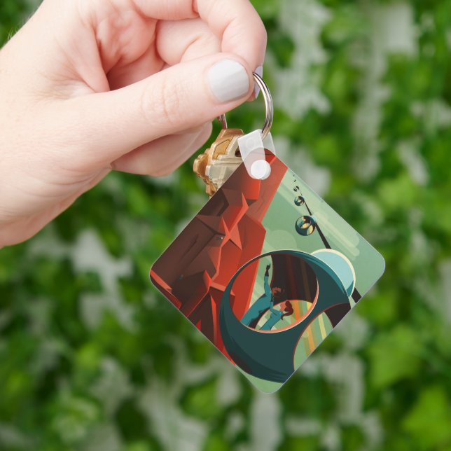 Mars Olympus Mons Highest Volcano Solar System Key Ring (Hand)