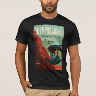 Mars Olympus Mons Highest Volcano Solar System T-Shirt