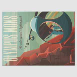 Mars Olympus Mons Highest Volcano Solar System Tissue Paper