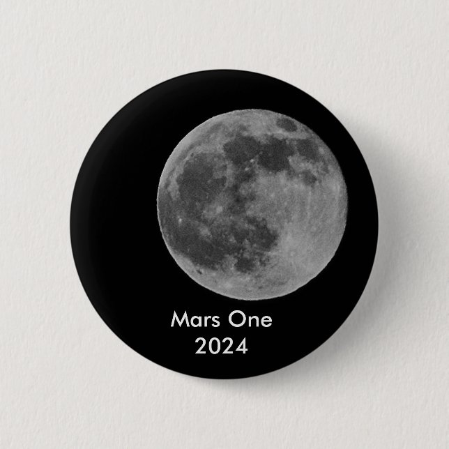 Mars One 2024 Button (Front)