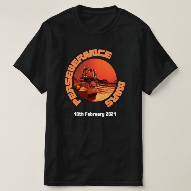 Mars perseverance rover 2021 t-shirt (Design Front)