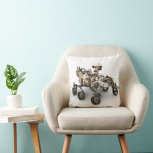 Mars Perseverance Rover On White Background. Cushion