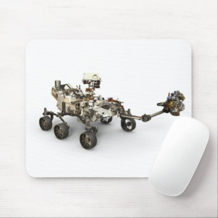 Mars Perseverance Rover On White Background. Mouse Pad