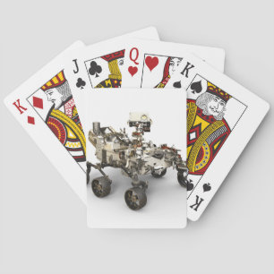 Mars Perseverance Rover On White Background. Playing Cards