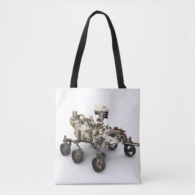Mars Perseverance Rover On White Background. Tote Bag (Front)