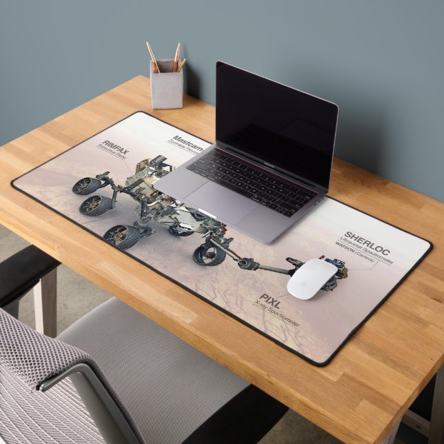 Mars Perseverance Rover With Instruments Desk Mat (Office 2)