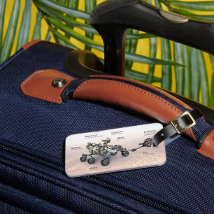 Mars Perseverance Rover With Instruments Luggage Tag