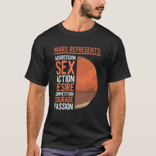 Mars Planet Astrology Mars Spirituality T-Shirt