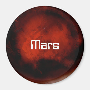Mars Planet in Red Magnet